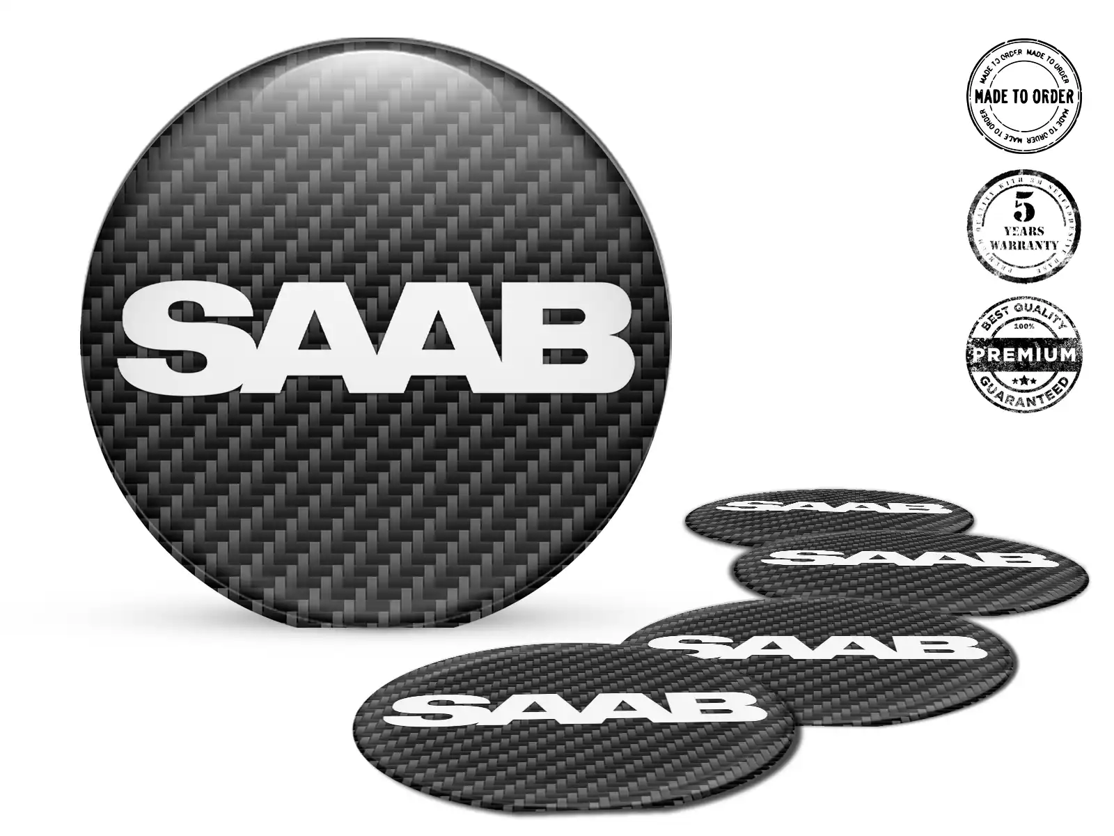 Saab Radplaketten Ausgabe Premium Autoembleme